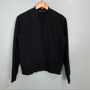 Qôr Button Down Jacket Black Sz M‎ Style 32042 Womens Qor